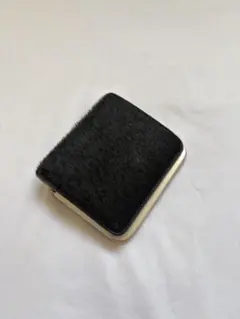 レザー 二つ折り財布　ブラックのサムネイル