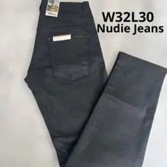 【新品未使用】Nudie デニム THIN FINN ブラックW32 L30のサムネイル