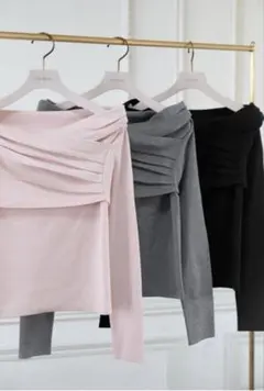 【完売品】herlipto Aveline Gathered Knit Top