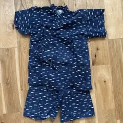 魚柄 甚平 尺寸110 藏青色