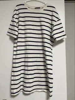 ZARA ストライプ 半袖チュニック