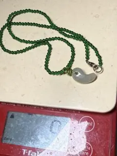 珍品 ミャンマー翡翠4ミリネックレス - メルカリ