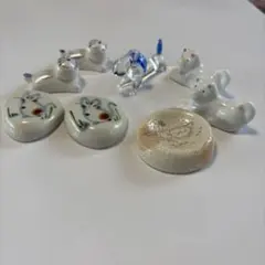 猫と犬のデザイン箸置きセット 8点