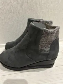 【新品】レディース　ブーツ　後ろニット　Lサイズ