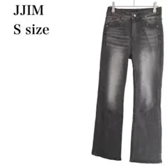 JJIM/デニムパンツ/ブーツカット/色落ち加工/S/ブラック/ストレッチのサムネイル
