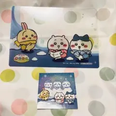 ちいかわ ちいかわぽけっと 雪まつり ステッカー クリアシート セット 非売品