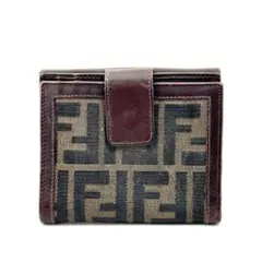 FENDI 財布 ズッカ キャンバス レザー 折りたたみのサムネイル
