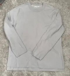 GLOBAL WORK ホワイトグレー 長袖ニット L