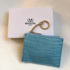 MADERA マデーラ クロコ型押し キーリング付きコインケース