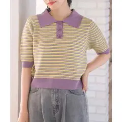 ems excite ポロガラ半袖ニット　レトロガール　RETROGIRLのサムネイル