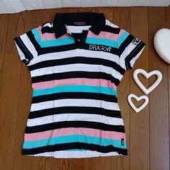 DANCE.WITH.DRAGON GOLF　半袖ポロシャツ　レディース　M