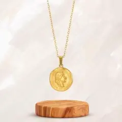 コインネックレス ヴィンテージアクセサリーペンダントネックレス