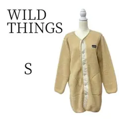 WILD THINGS ワイルドシングス アイボリー 長袖 ロングコート Sのサムネイル