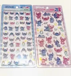 ボンボンドロップシール　ディズニー　スティッチ　ミニ　エンジェル