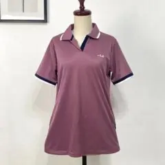 FILA 半袖ポロシャツ レディース ピンク Mサイズ スポーツ ゴルフ テニスのサムネイル