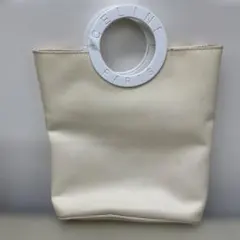CELINE ナイロンミニハンドバッグ ホワイト系