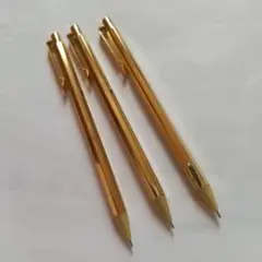ゴールドカラー ミニ シャーブペンシル 3本セット