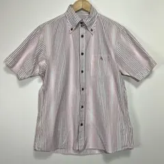 BURBERRY BLACK LABEL BD半袖シャツ ストライプ サイズ２