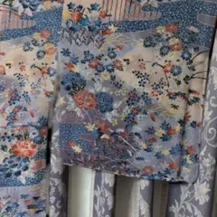 丸帯 花車 唐子 刺繍 正絹 アンティーク - メルカリ
