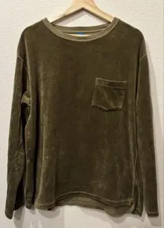 Good On グッドオン ロンT ポケットT ブラウン L