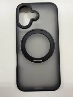 ブラッククリアTPUケース マグネットリング付き