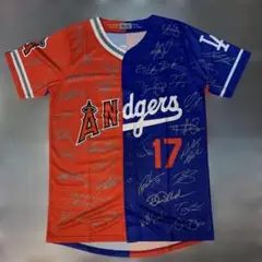 大谷翔平　50/50 CLUB　フルメンバーサイン付ミックスユニフォーム　非売品