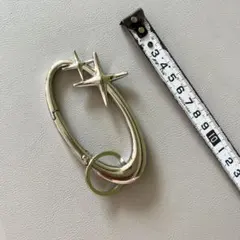 カラビナ シルバー 星 キーホルダー ステンレス アメカジ Y2K シンプル
