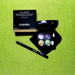 シャネル　アイシャドウ　レキャトルオンブル394　アイライナー　セット