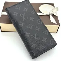 ルイヴィトン エクリプス ポルトフォイユブラザ 長財布 黒 ブラック