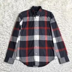 良品✨ブラックレーベルクレストブリッジ 長袖シャツ 麻 チェック