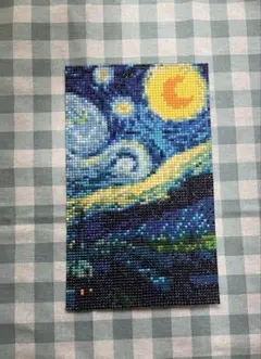 ゴッホ絵画　ダイアモンドアート完成品