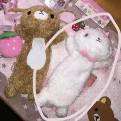 シュガバニぬいぐるみ　シロウサ、クロウサ　セット シュガーバニーズ(しろうさ) ぬいぐるみ（平成うまれキャラクター