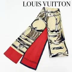 LOUIS VUITTON ルイヴィトン シルク スカーフ モノグラム リボン