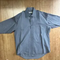 IRISH REGIMENT ストライプ グレーシャツ Lサイズ