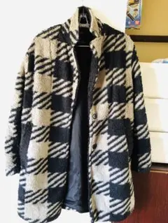 Azul ボアコート チェック