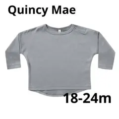 QUINCY MAE グレー 長袖Tシャツ 18-24m