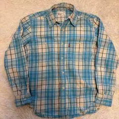 希少 00s LEVI’S リーバイス チェックシャツ 水色 大人気 グランジ
