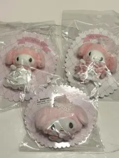 マイメロディ レディマイメロ マスコットブローチ　ヘアクリップ　3点セット