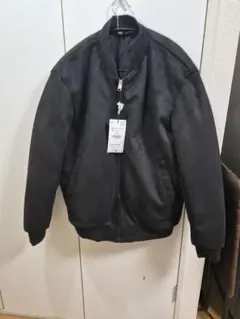 ZARA フェイクスエード ボンバージャケット M ブラック
