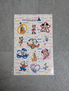 香港ディズニー限定　キャラクター ステッカーシート