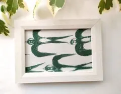 ミナペルホネン　ファブリックフレーム　hello swallow　春夏