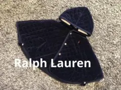 【極美品】Ralph Laurenラルフローレン　ベビーポンチョ80 ネイビー