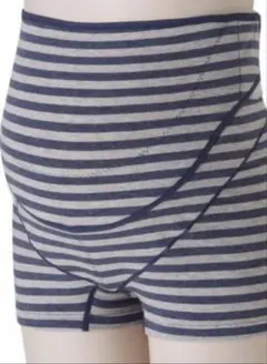 美品★犬印 妊婦帯 L パンツタイプ 腹帯 検診便利 産前 らくちん ネイビー