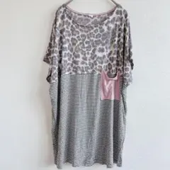 ピンク ヒョウ柄