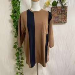 g2058「美品」 　BROWNY　カジュアルカットソー　オシャレ　上品　可愛いのサムネイル