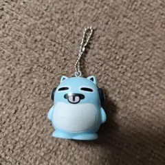 ブルーハムハム　ヘッドホンをしたキャラクター キーホルダーのサムネイル