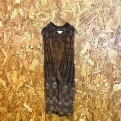 Max Mara ミニワンピース タイト ノースリーブ ブラウン レディース Sのサムネイル