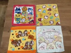 キャラクタータオルセット ハンドタオル　4枚組
