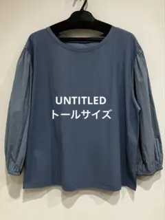 ⭐️UNTITLED⭐️異素材切り替え パフスリーブ 長袖カットソーのサムネイル