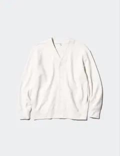 ユニクロのスウェットカーディガン　オフホワイト　Mサイズ